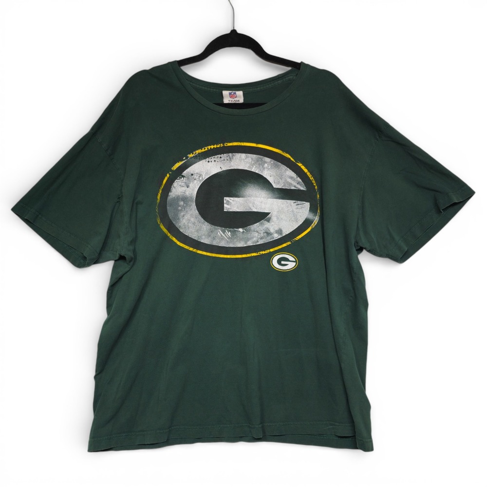 Vintage NFL Green Bay Packers T Shirt Men XL Green‎ Team Apparel Football